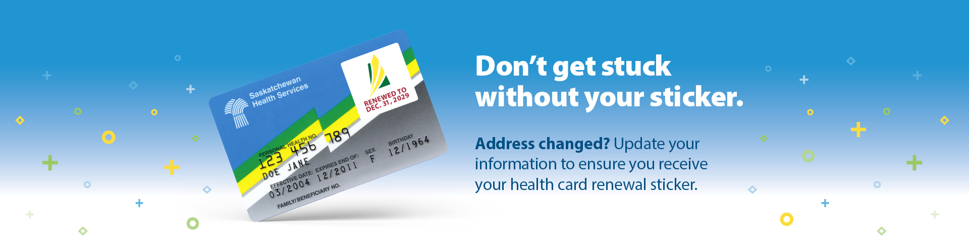 Update or Replace a Health Card